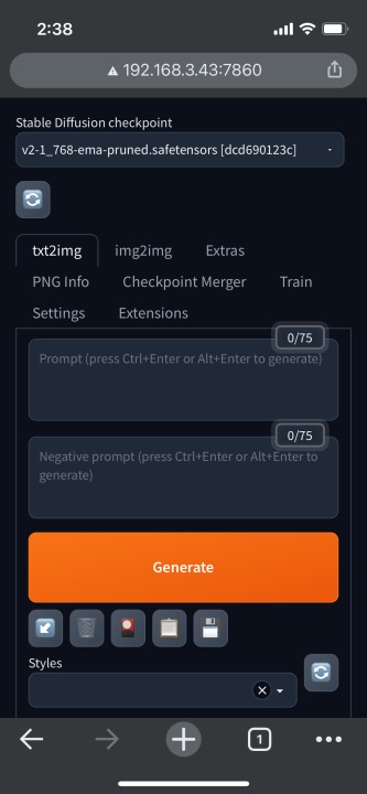 只要設定正確,也可以從區域網路、外部網路的電腦或智慧型手機連入操作。(圖為使用智慧型手機於區域網路連入)