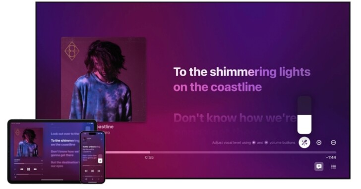 Apple 卡拉 OK 唱起來！Apple Music 加入即時歌詞和人聲調整、伴唱對唱都可以