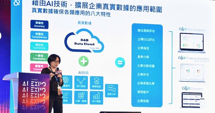 美商鄧白氏參展AI EXPO Taiwan 2023，數據驅動AI多元場景應用