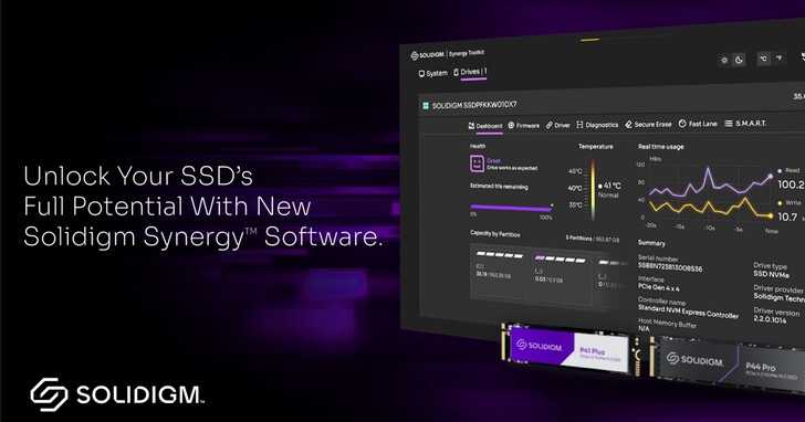 Solidigm推出Synergy 2.0 SSD最佳化軟體，檔案、遊戲讀寫再加速