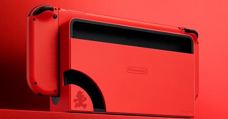 任天堂發表「瑪利歐亮麗紅」Switch OLED主機，10月推出