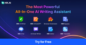 HIX.AI：多功能人工智慧，你的寫作好幫手（史上最強）