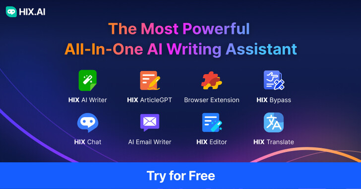HIX.AI：多功能人工智慧，你的寫作好幫手（史上最強）