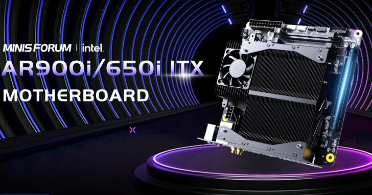 MINISFORUM推出AR900i ITX主機板，搭載Core i9-13900HX行動處理器可裝4組M.2固態硬碟與顯示卡