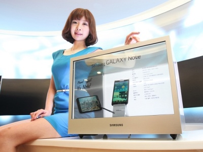 很有趣的透明螢幕！Samsung NL22B 開箱測試，怎麼用看過來