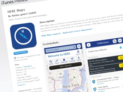 Nokia 推出 iOS 版 HERE Map，動手玩定位導航、交通資訊
