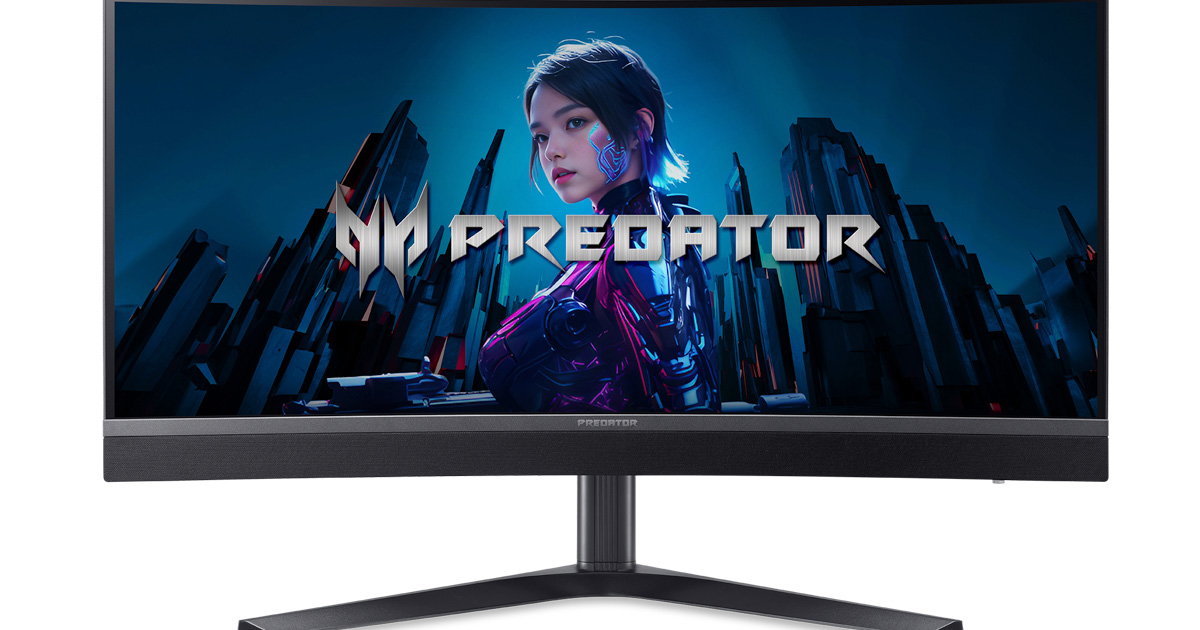 宏碁頂級 34 吋電競曲面 Mini LED 螢幕 Predator X34 V3 酷炫亮相,售價 27,999 元