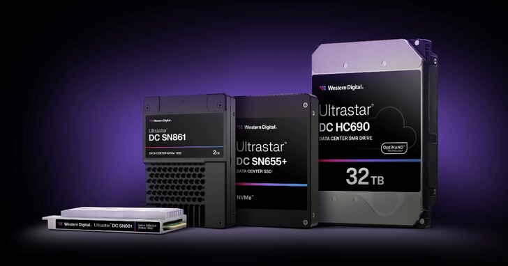 Western Digital 全新企業級 SSD 和 HDD 產品組合，優化 AI 資料循環關鍵工作負載