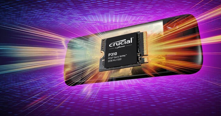 美光推出 Crucial P310：業界最快的 2230 Gen4 消費級 SSD，專為掌機、超薄筆記電腦設計