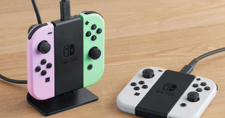 任天堂推出 Switch 主機 Joy-Con 手把充電支架，價格約台幣690元