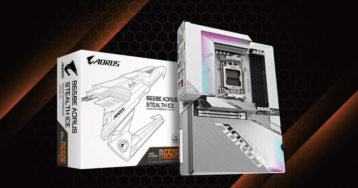 背插最高！潔白俐落的效能電競主機板：B650E AORUS STEALTH ICE