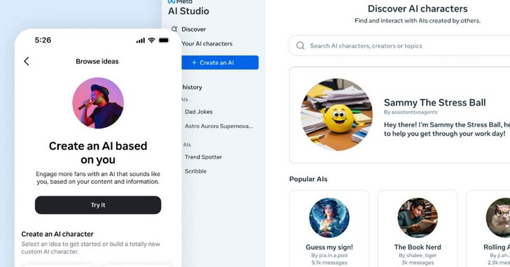 Meta推出AI Studio： Llama 3.1 模型加持、允許任何人建立「分身」AI角色