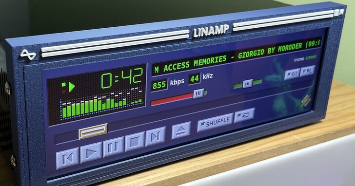Linamp專案將經典Winamp播放軟體實體化，「數位版」DIY套件搶先開跑