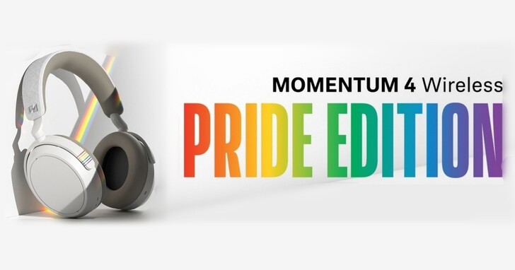 Sennheiser MOMENTUM 4 Wireless 推出全新 Pride Edition 彩虹配色版，售價 $11,990 元