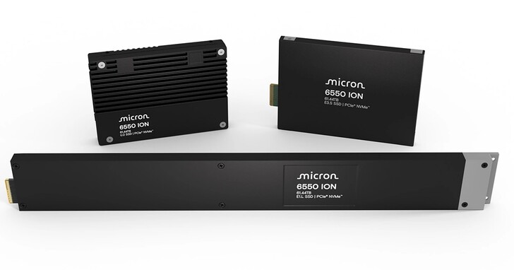 全球首款 60TB PCIe Gen5 SSD，美光 6550 ION 引領資料中心新時代