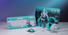 華碩攜手《初音未來》推出 TUF Gaming 聯名系列電競周邊，以經典蒼綠配色與賽博龐克風格重新設計