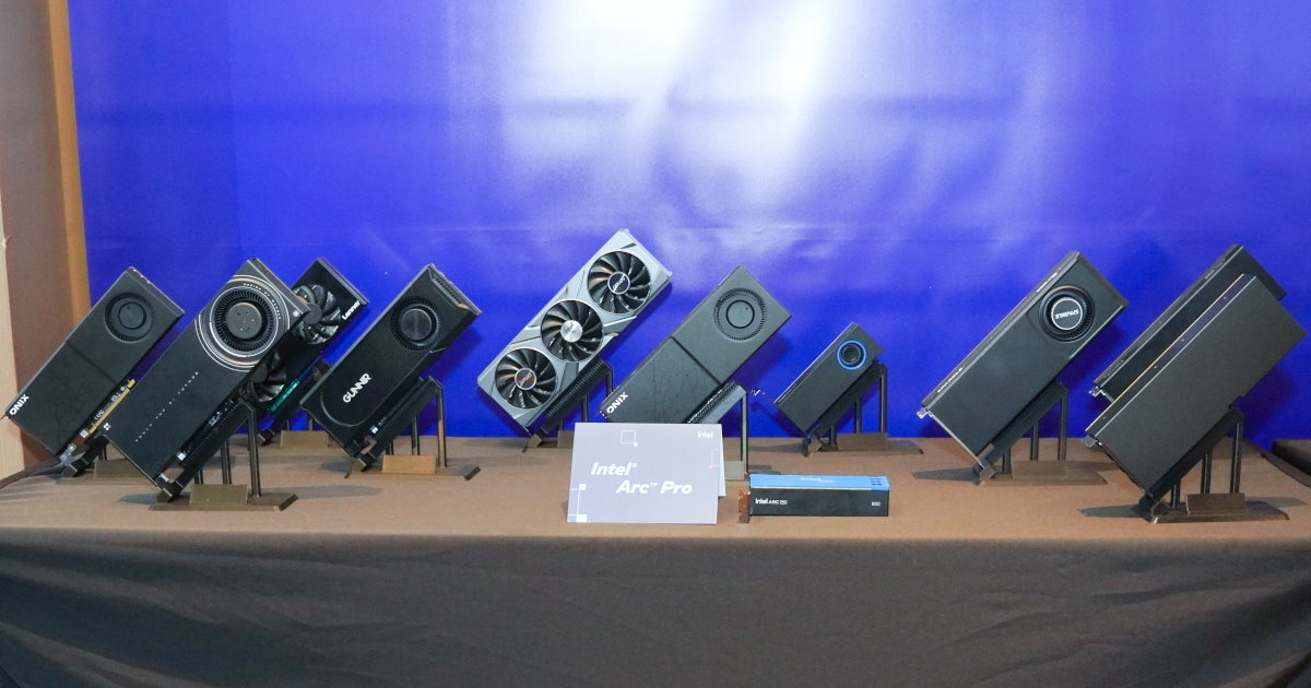 【COMPUTEX 2025】Intel發表Arc Pro B系列運算卡，還有雙GPU魔改卡與Battlematrix工作站