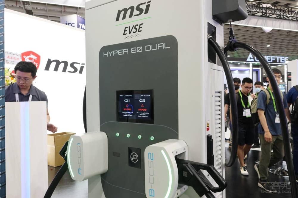 【COMPUTEX 2025】MSI 展出充電樁 EV 解決方案,從旅充到智慧能源管理打造電車生態系