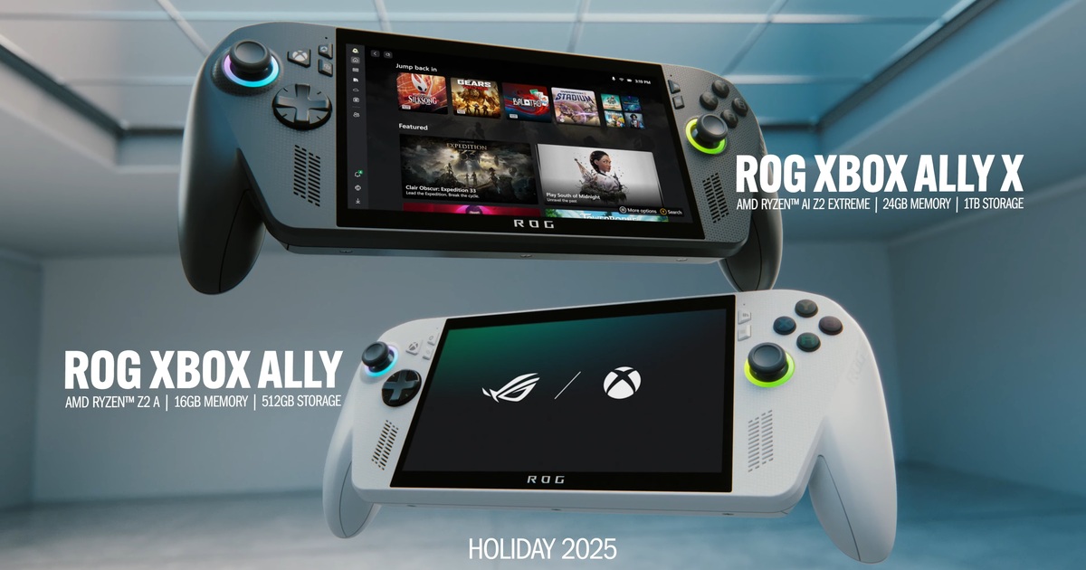 微軟攜手華碩推出首款 Xbox Ally 遊戲掌機,年底聖誕檔期上市