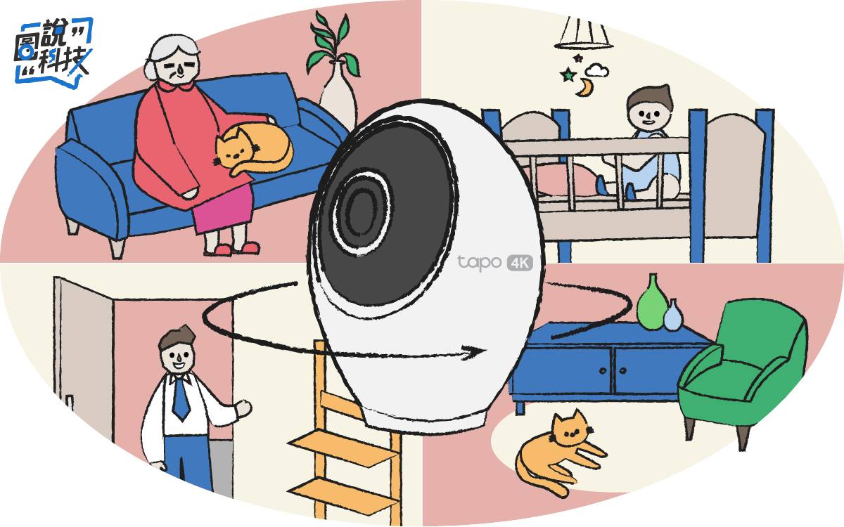 【圖說科技】4K 極致畫質超進化!TP-Link Tapo C260 室內旋轉型 Wi-Fi 攝影機,AI 人臉辨識守護居家安全
