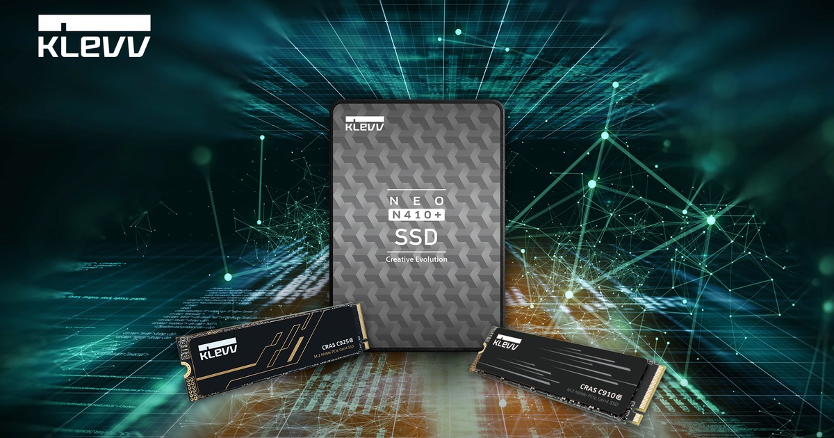 KLEVV 推出三款全新固態硬碟產品,涵蓋高階 NVMe Gen4 SSD 與高 CP 值 SATA 選擇