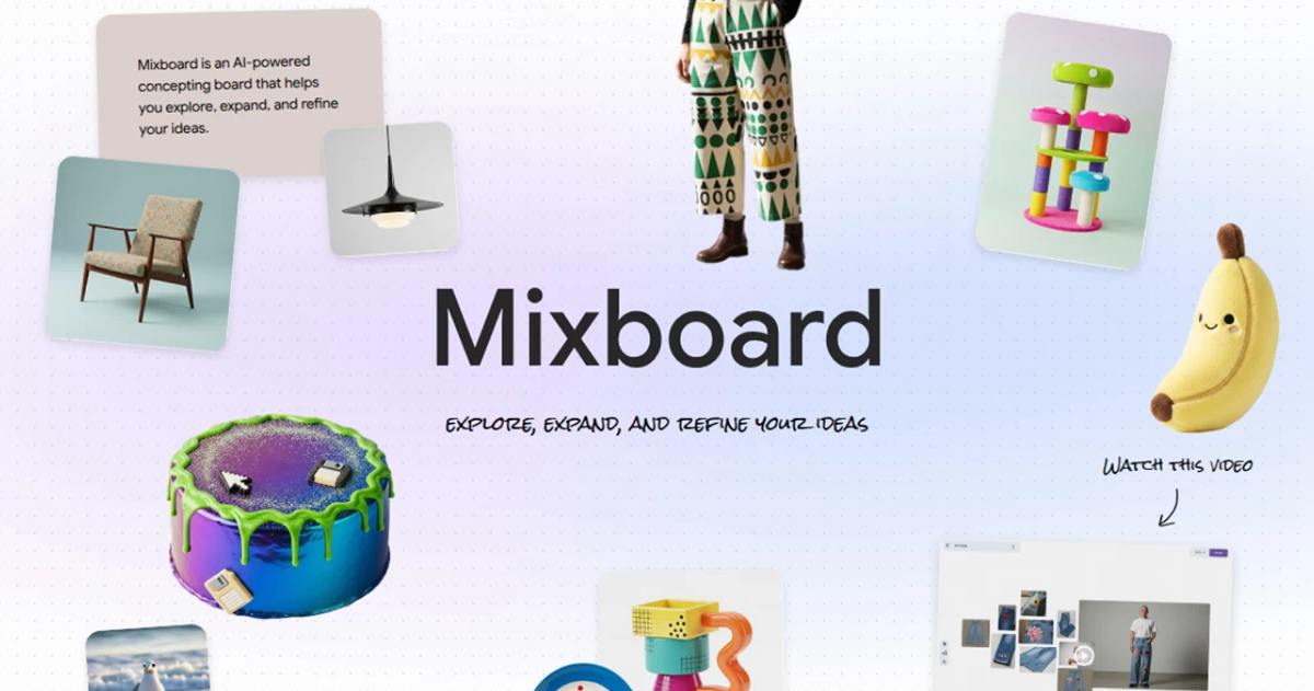 Google 推出全新 AI 工具 Mixboard，圖片、創意通通丟進去就能自動發想！