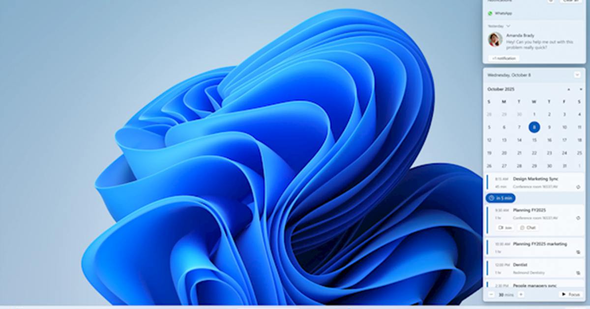 Windows 11 日曆彈出面板回歸，使用者苦等四年終於盼到