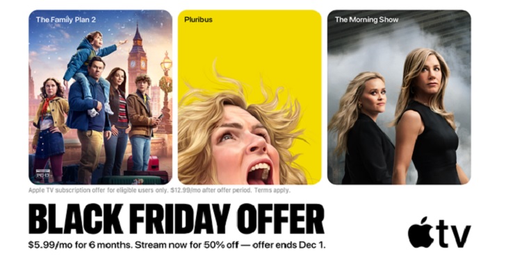 Apple TV 黑五優惠來啦！每月 120 元、《F1》電影及原創影集看到飽