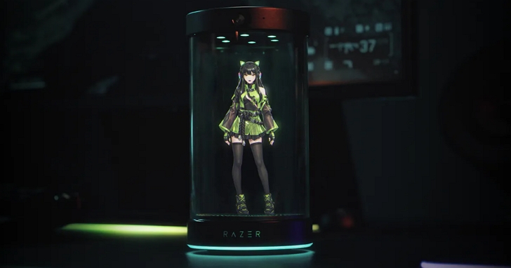 Razer Project AVA 實體化！搭載 Grok 的「全息 AI 萌妹」現身，是電競教練也是生活祕書