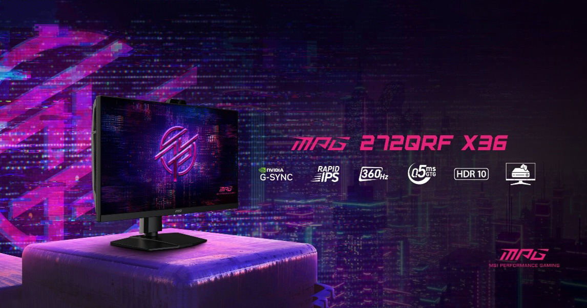 【CES 2026】MPG 272QRF X36 電競螢幕登場，MSI 攜手 NVIDIA！360Hz 加上 G-SYNC Pulsar 技術不僅順還更清晰