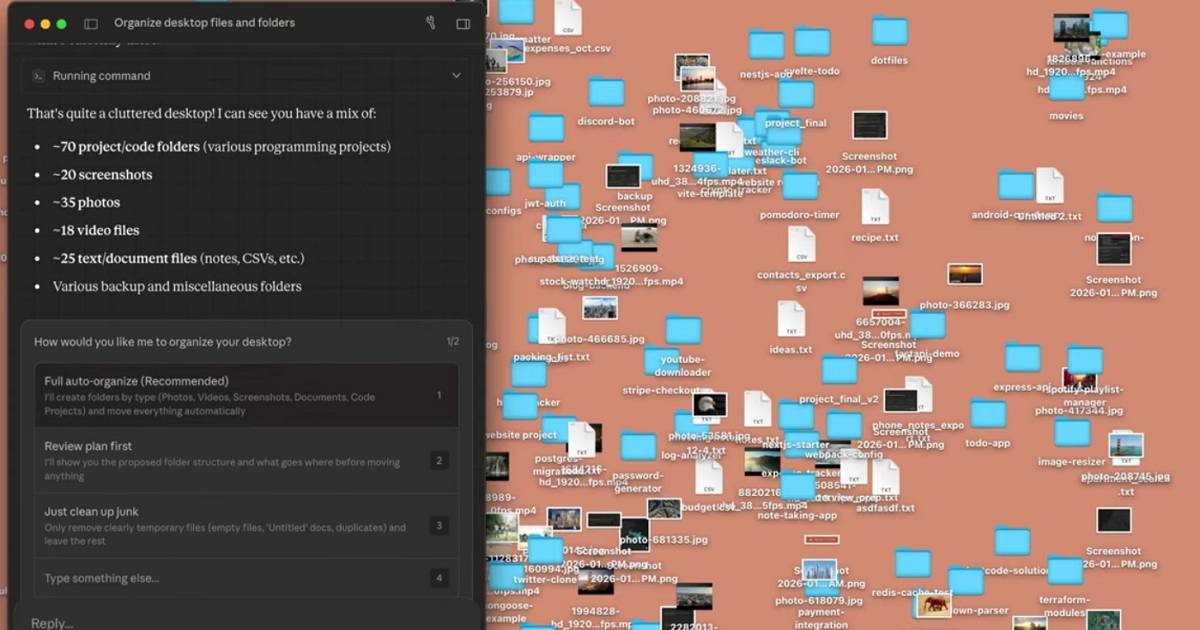 Anthropic 把 AI 變員工！Claude 推出「Cowork」模式，自動整理電腦檔案、做 Excel 報表