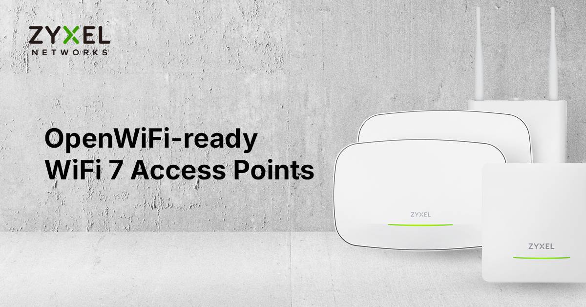 Zyxel 佈局開源 OpenWiFi 市場，全新 WiFi 7 無線基地台鎖定 ISP 開放網路架構及部署需求