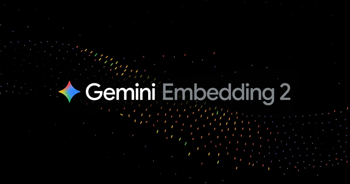 Google 推出首款 Gemini Embedding 2 多模態嵌入模型，AI 理解力再進化