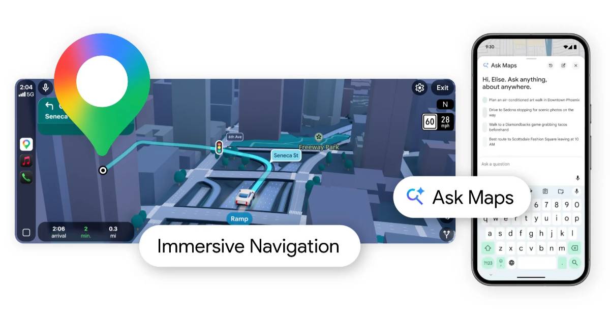 Google Maps 導入 Gemini AI 實現「地圖問答」，並加入 3D 沉浸式導航