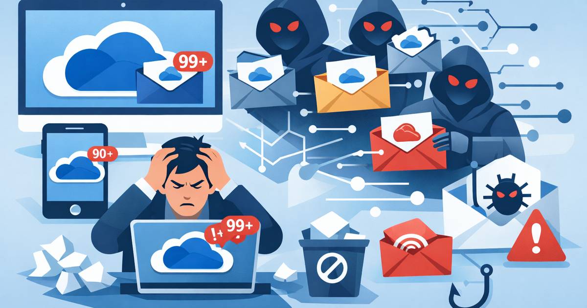 OneDrive 垃圾共享通知氾濫，數千用戶受害卻求助無門，Microsoft 至今未解決