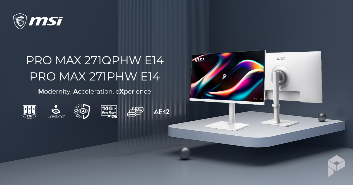 MSI PRO MAX 系列商務螢幕登場：搭載 TÜV 圓偏光護眼技術，護眼效率與專業色彩兼具