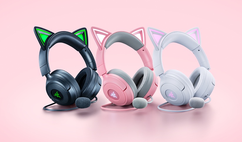 Razer Kraken Kitty V3 貓耳 RGB 耳機上市：支援互動燈效、7.1 聲道環繞音效，售價 3,390 元