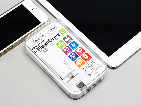 i-FlashDrive 雙頭龍 跨 iOS & Android 通用隨身碟：對應兩大行動系統隨插即用