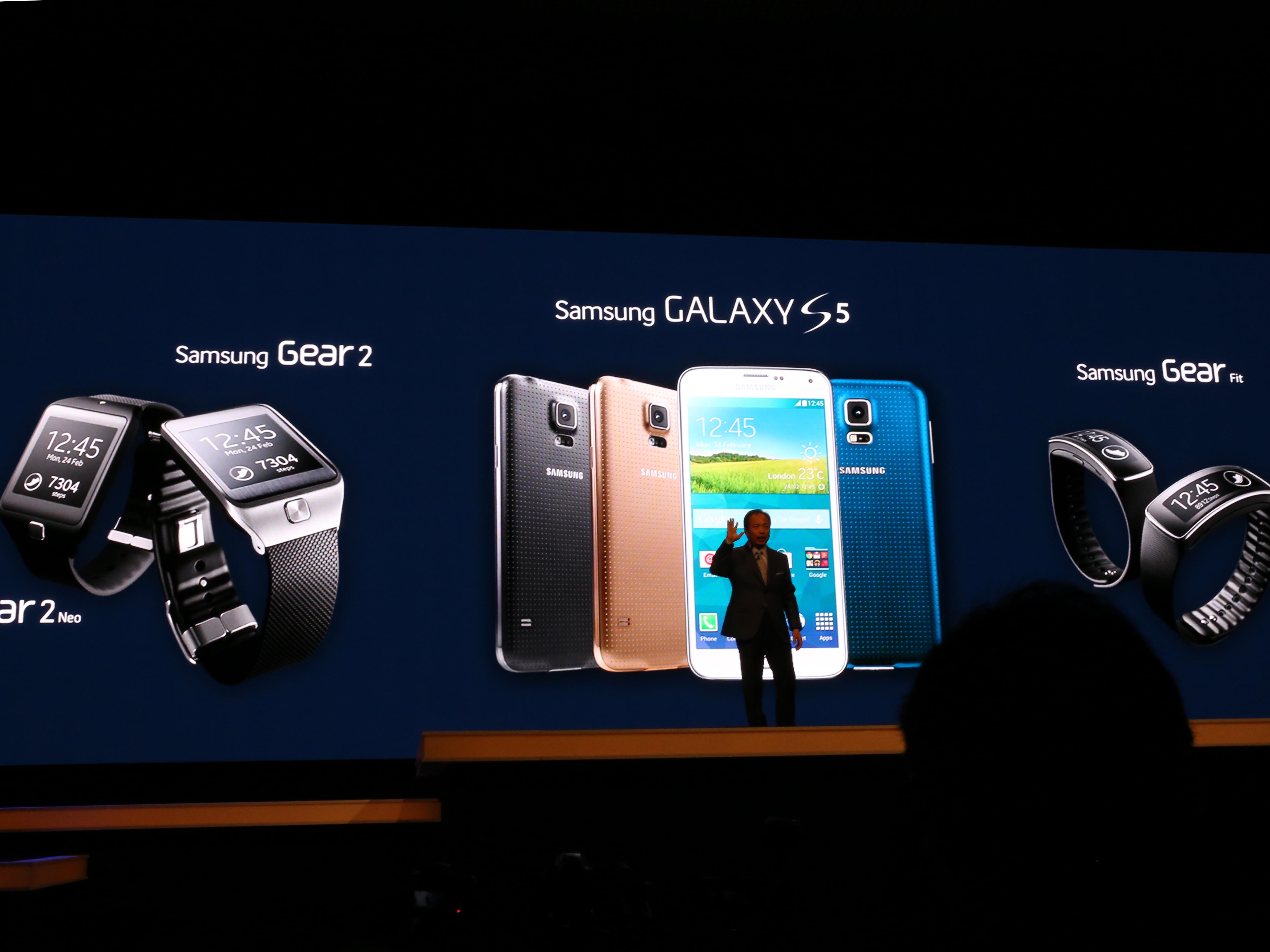 Samsung 發表 Galaxy S5 以及三款智慧型手錶