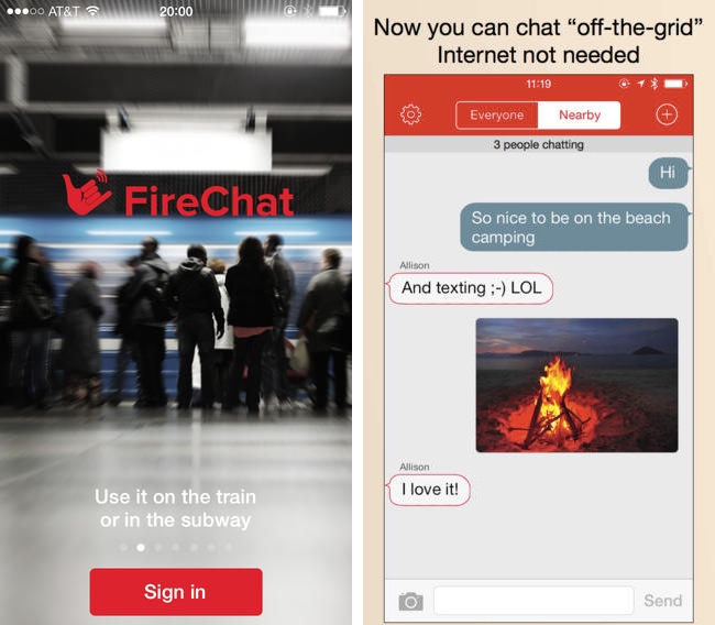 手機沒訊號也可傳訊息，FireChat 怎麼辦到的？