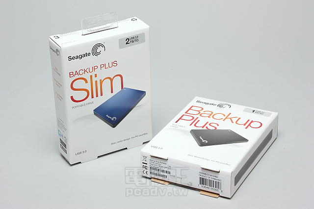 Seagate Backup Plus Slim USB 3.0 外接硬碟測試，2TB 跟 1TB 一樣輕巧