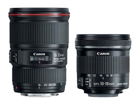 Canon 新鏡發表： 超廣角變焦鏡 EF 16-35mm F4L IS USM 和 EF-S 10-18mm F4.5-5.6 IS STM