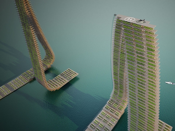浮在水上的植物大廈，讓新加坡人能吃到在地食材
