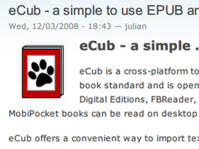 自製ePub電子書（中）：用eCub建立ePub格式電子書