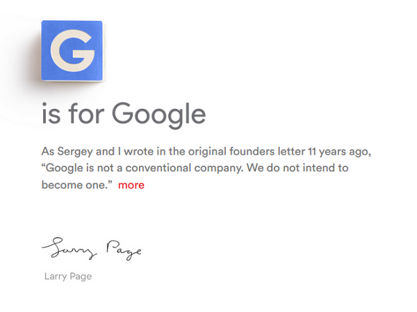 Google 突然宣布重組！日後將歸新的集團「Alphabet」旗下管轄