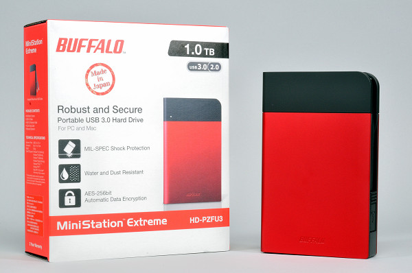 防震、防滴、防塵、加密全面防護，Buffalo MiniStation Extreme 外接硬碟實測