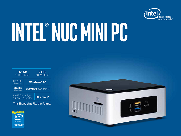 Intel NUC 超迷你電腦再翻新，Braswell 架構機種多了讀卡機