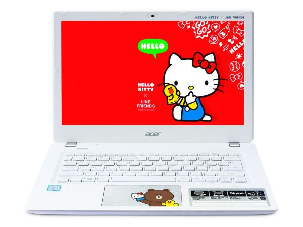 宏碁春電展將推出 Hello Kitty x Line Friends 限定版筆電 Acer Aspire V13