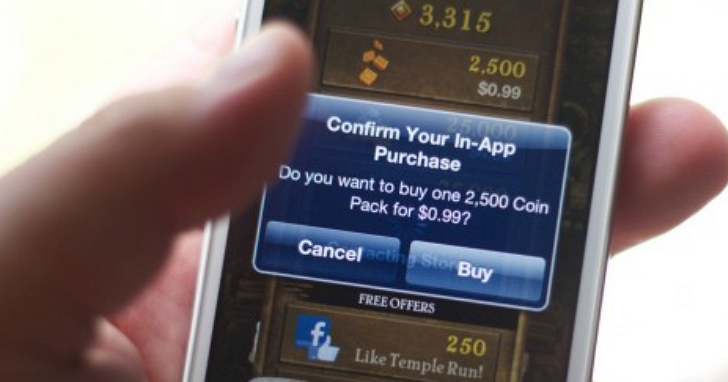 Gartner調查顯示，消費者花在應用程式內購買的金額比付費下載App高出24%