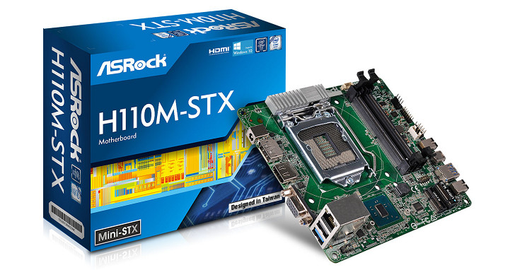 自組 Mini-STX 小型電腦的開端，ASrock 宣布推出 H110M-STX 主機板